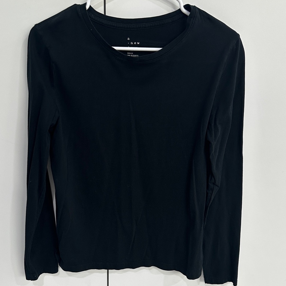 a new day Classic Black Long Sleeve Tee